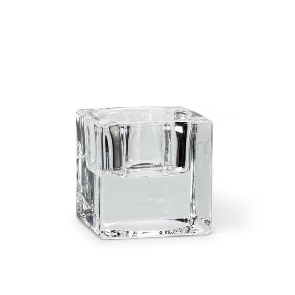 (Set of x6) Abbott Collection - Clear Glass Square Tealight Holders - Picture 4 of 10